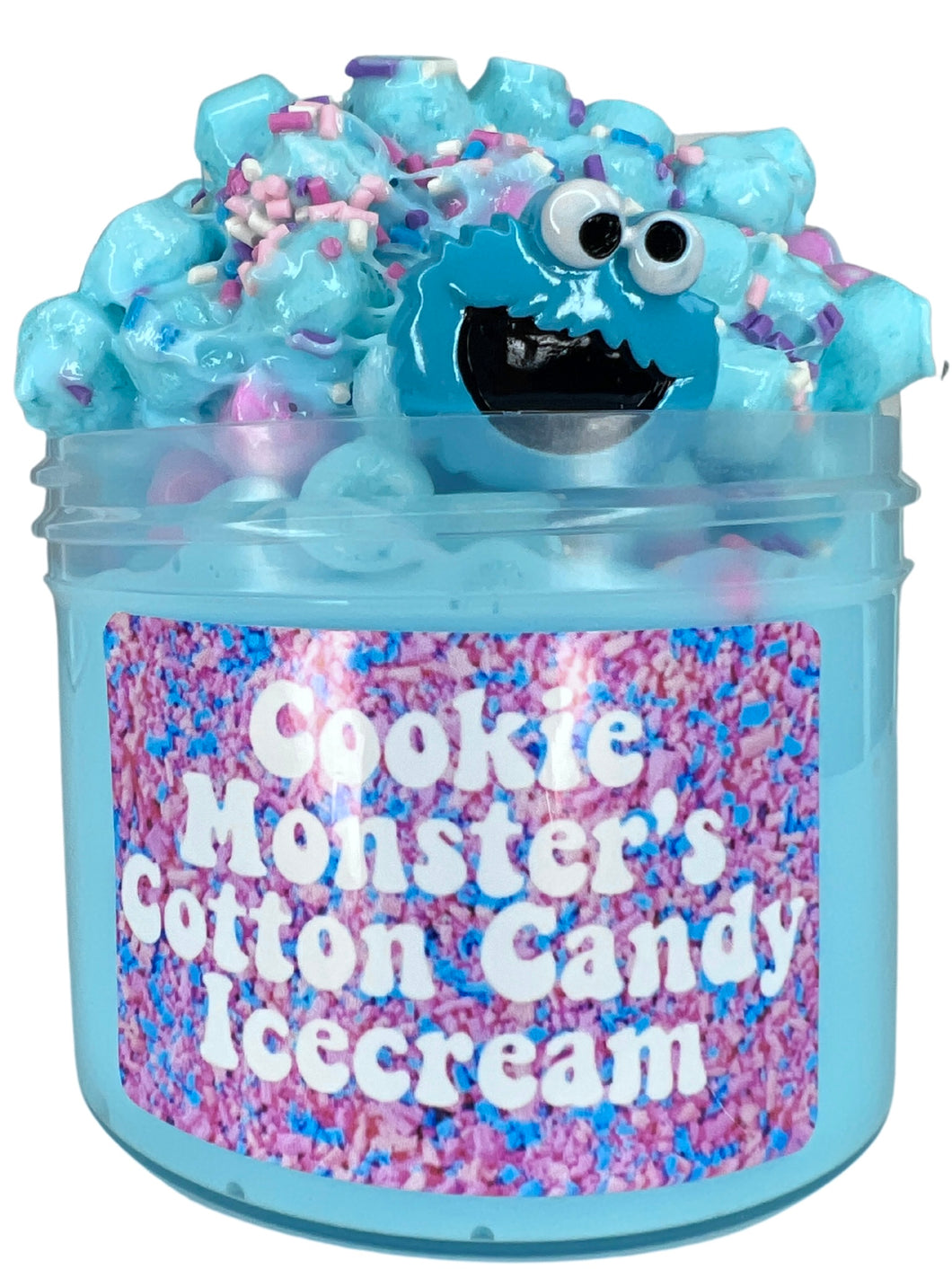 Cookie Monster's Cotton Candy Ice Cream