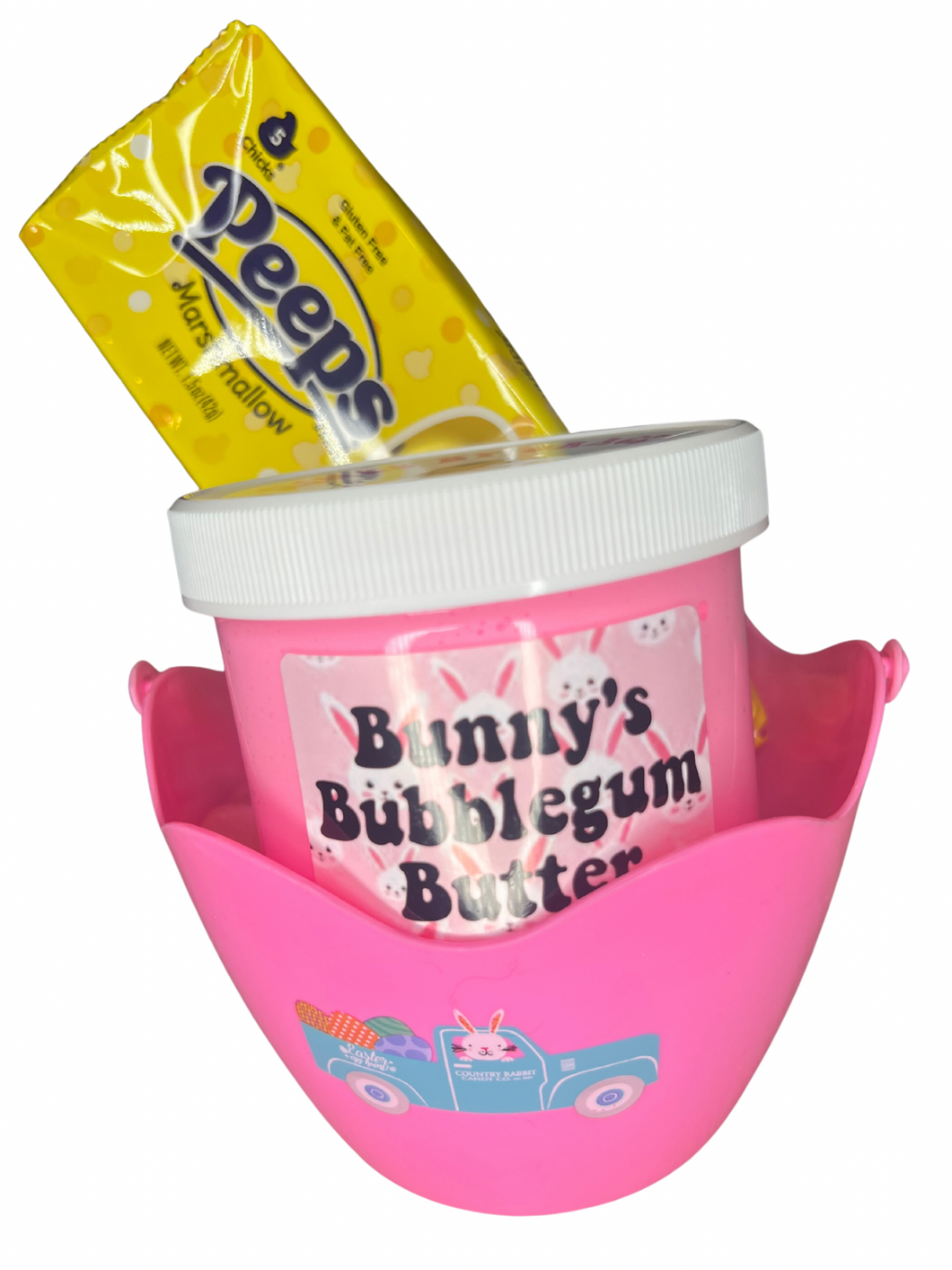 Easter Basket Small with Bunny's Bubble Gum Slime